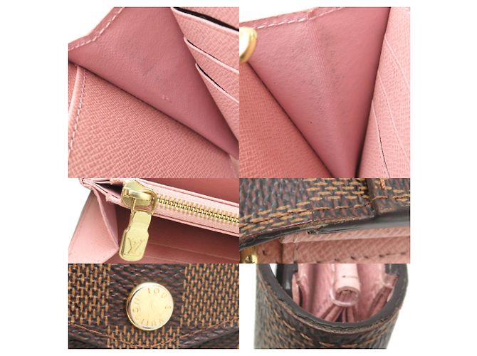 Cartera Sarah Long Louis Vuitton Rosa - vista 9
