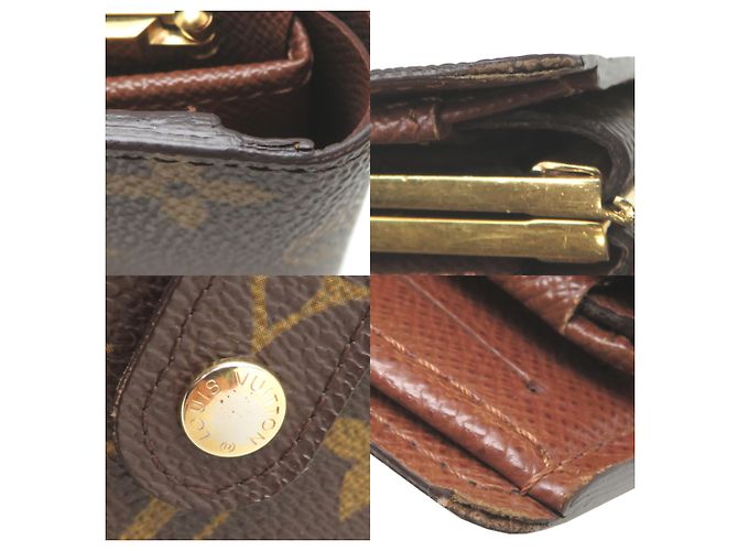 Cartera Louis Vuitton Portefeuille Viennois Bi-Fold Castaño - vista 9