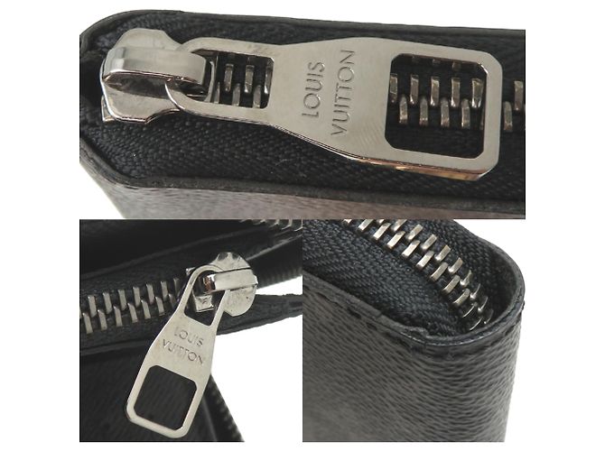 Zippy Louis Vuitton Monogram Eclipse Long Wallet Black - view 10