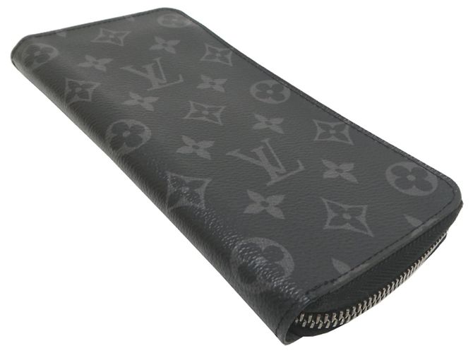 Zippy Louis Vuitton Monogram Eclipse Long Wallet Black - view 3