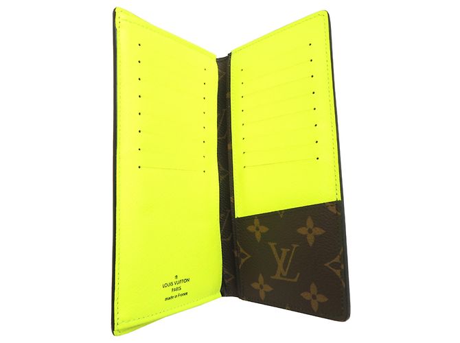 Portafoglio lungo Brazza da uomo Louis Vuitton Giallo - vista 5