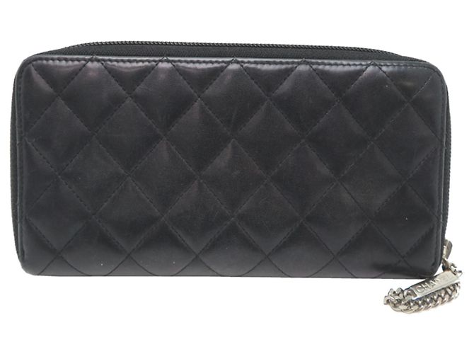 Chanel Cambon Line Long Wallet Schwarz - Ansicht 2