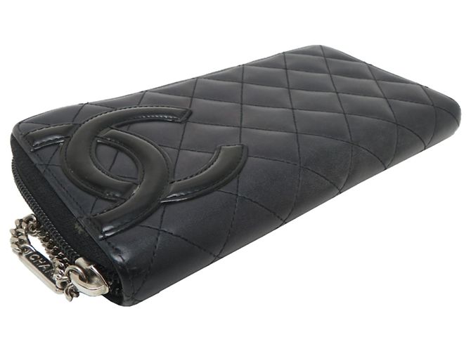 Chanel Cambon Line Long Wallet Schwarz - Ansicht 3
