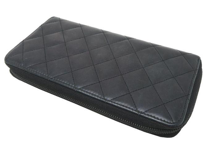 Chanel Cambon Line Long Wallet Schwarz - Ansicht 4
