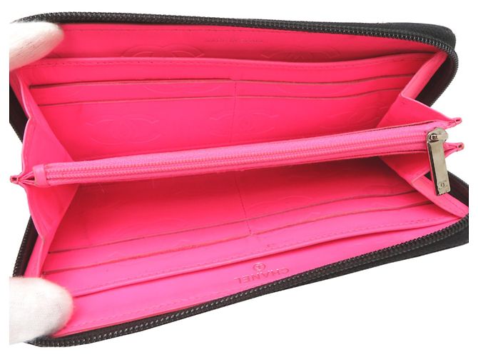 Chanel Cambon Line Long Wallet Schwarz - Ansicht 5