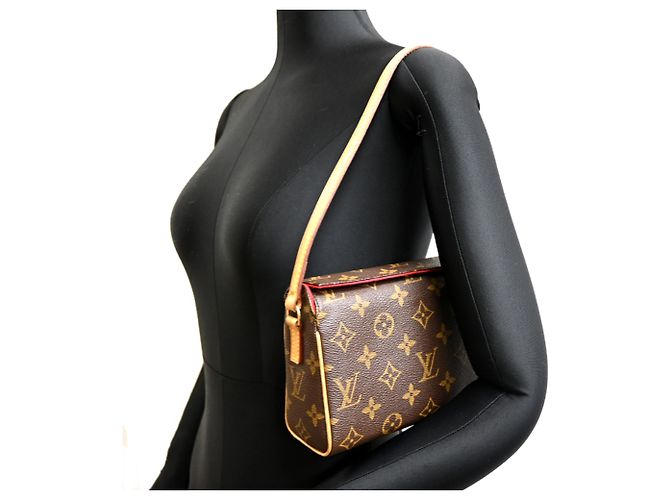 Borsa a tracolla Louis Vuitton Recital da donna Marrone - vista 9