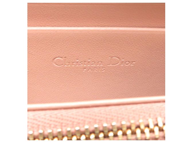 Christian Dior Münzbeutel aus rosa Lammleder - Ansicht 7