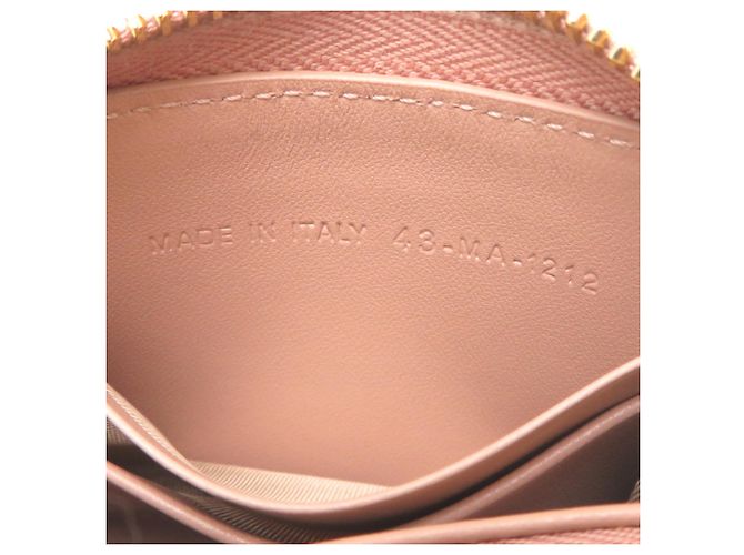 Christian Dior Münzbeutel aus rosa Lammleder - Ansicht 8