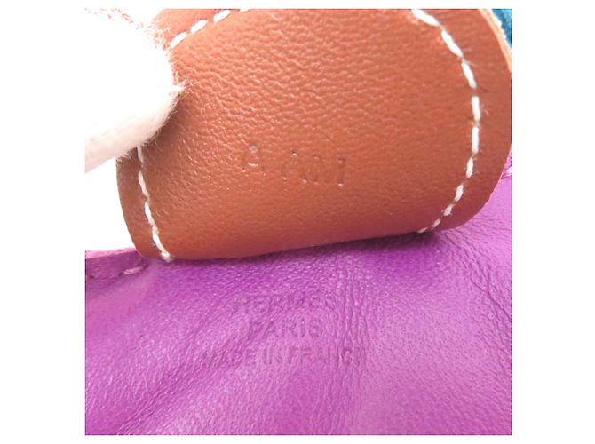Hermès Charm per borsa Hermes Rodeo MM Rosso - vista 4