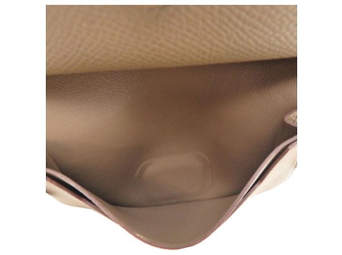 Hermès Hermes Bearn Mini Business Card Holder Taupe - view 7