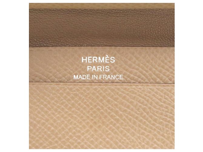 Hermès Hermes Bearn Mini Business Card Holder Taupe - view 8