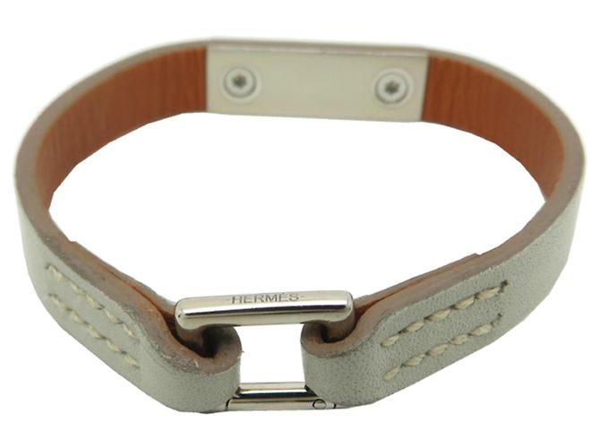 Hermès Pulsera charm Micro Rivale Hermes Castaño - vista 3