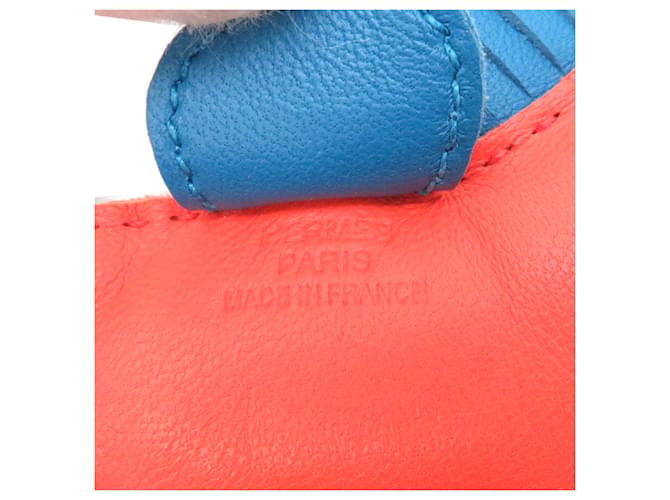 Hermès Charm per borsa Hermes Rodeo PM Rosa Arancione - vista 4