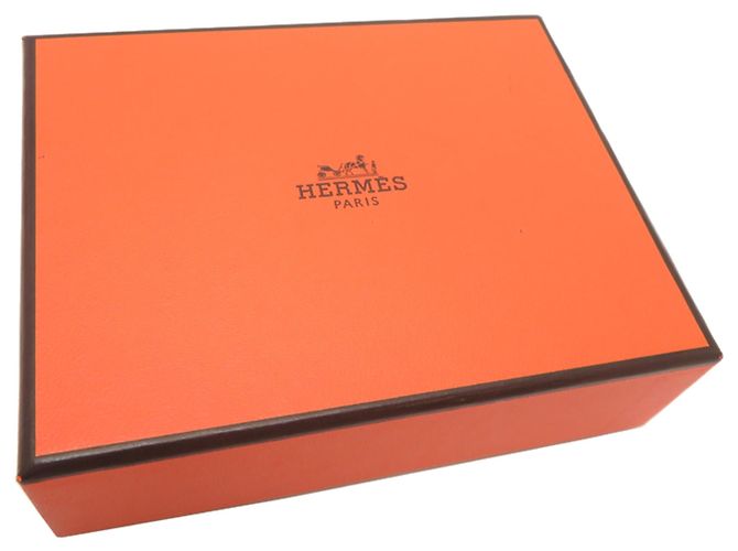 Hermès Portachiavi in pelle Hermes Carmen Arancione e Viola Porpora - vista 9