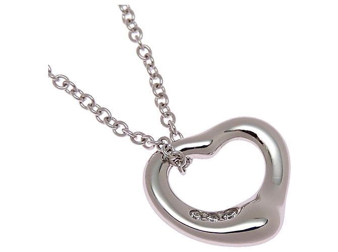Collana Open Heart in platino e diamanti Tiffany & Co. - vista 2