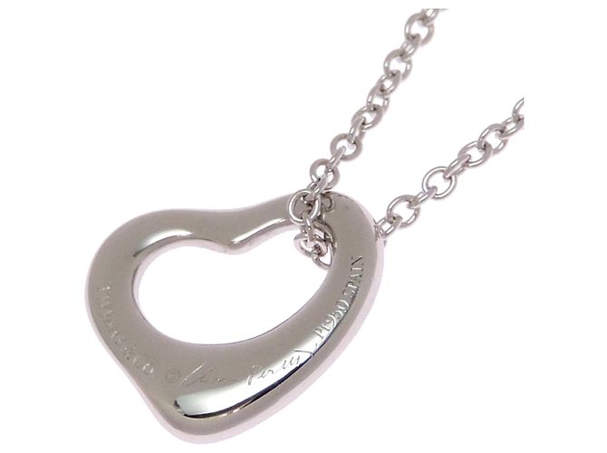 Collana Open Heart in platino e diamanti Tiffany & Co. - vista 3
