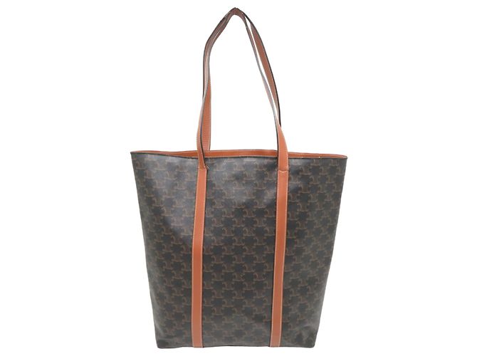 Céline Borsa Tote da donna Celine 194542 Triomphe Marrone - vista 2