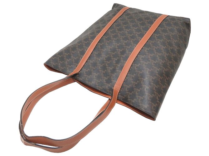 Céline Borsa Tote da donna Celine 194542 Triomphe Marrone - vista 4