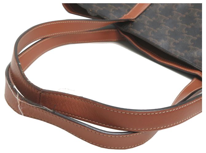 Céline Borsa Tote da donna Celine 194542 Triomphe Marrone - vista 5