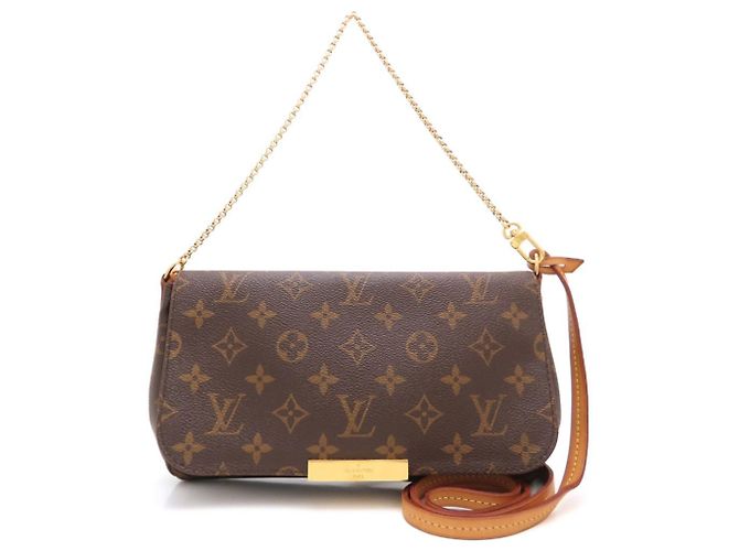 Borsa a Spalla Louis Vuitton Monogram Favorite MM Marrone - vista 2