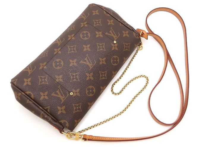Borsa a Spalla Louis Vuitton Monogram Favorite MM Marrone - vista 5