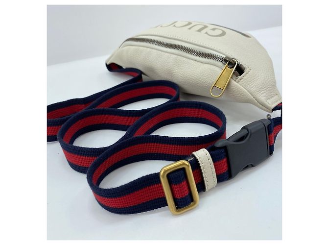 Borsa a tracolla Gucci in pelle bianca Bianco - vista 10