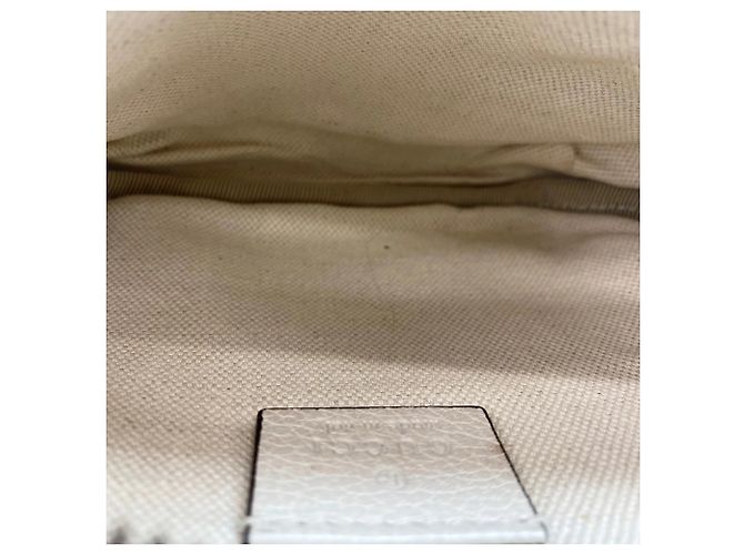 Borsa a tracolla Gucci in pelle bianca Bianco - vista 11