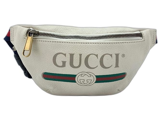 Borsa a tracolla Gucci in pelle bianca Bianco - vista 2