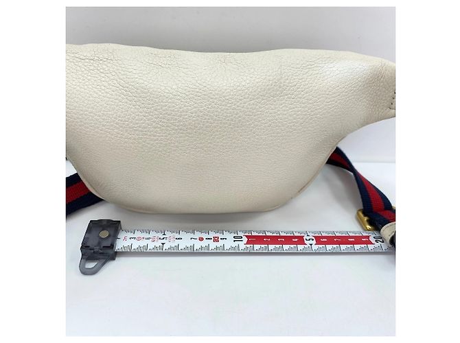 Borsa a tracolla Gucci in pelle bianca Bianco - vista 4