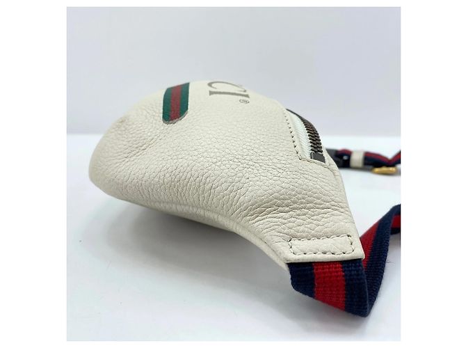 Borsa a tracolla Gucci in pelle bianca Bianco - vista 5