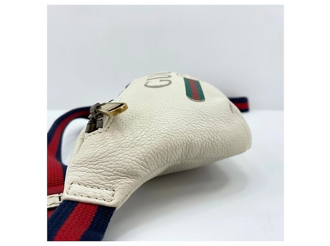 Borsa a tracolla Gucci in pelle bianca Bianco - vista 6