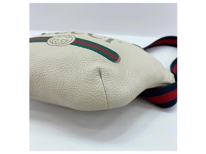 Borsa a tracolla Gucci in pelle bianca Bianco - vista 8