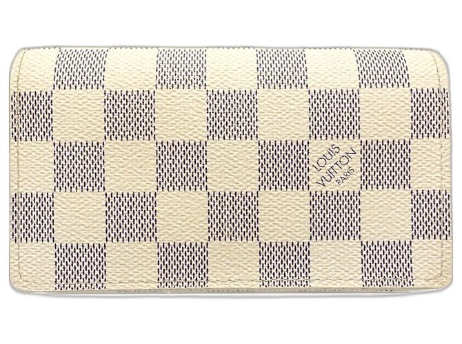 Louis Vuitton Damier Azur Bi-fold Wallet Blau - Ansicht 3