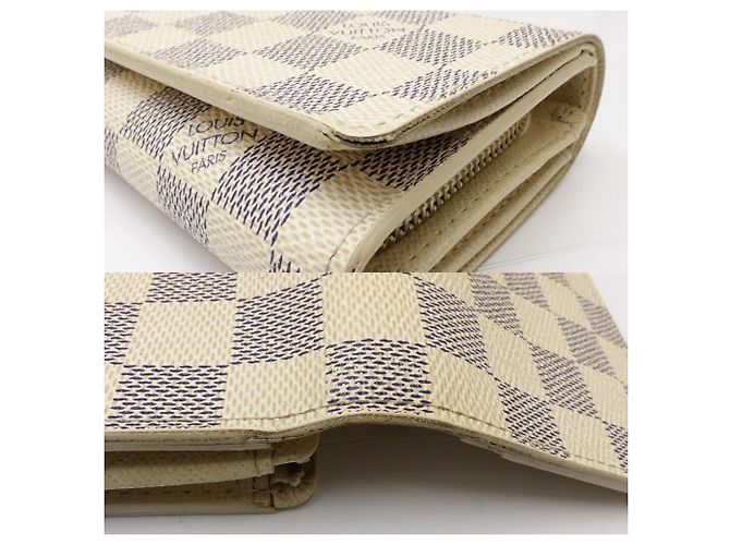 Louis Vuitton Damier Azur Bi-fold Wallet Blau - Ansicht 5