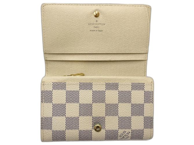 Louis Vuitton Damier Azur Bi-fold Wallet Blau - Ansicht 6