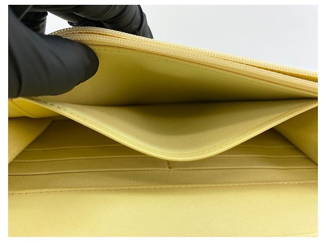 Borsa a Spalla Chanel Mini Matelassé Gialla Giallo - vista 13