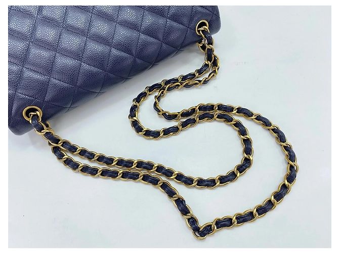 Borsa a Spalla Chanel Matelassé 30 Navy Blu navy - vista 10