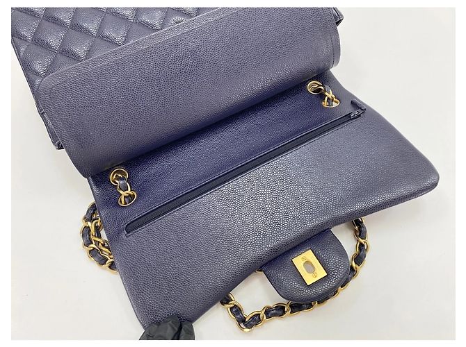 Borsa a Spalla Chanel Matelassé 30 Navy Blu navy - vista 11