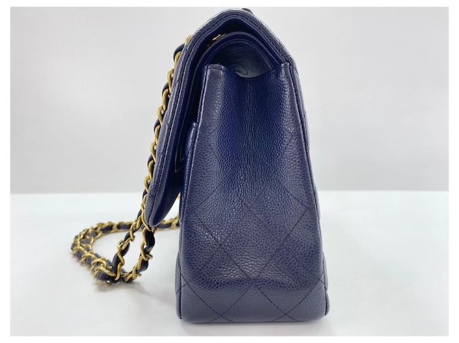 Borsa a Spalla Chanel Matelassé 30 Navy Blu navy - vista 5