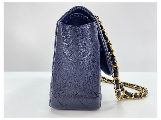 Borsa a Spalla Chanel Matelassé 30 Navy Blu navy - vista 6