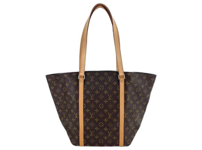 Borsa Tote Louis Vuitton Vintage Monogram Marrone Monogramma - vista 3