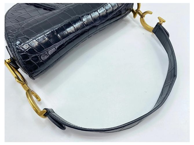 Borsa a Spalla Saddle Christian Dior Nero - vista 10
