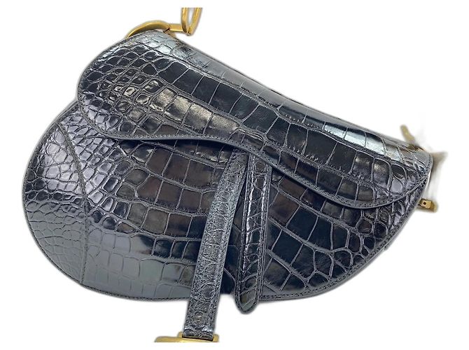 Borsa a Spalla Saddle Christian Dior Nero - vista 2