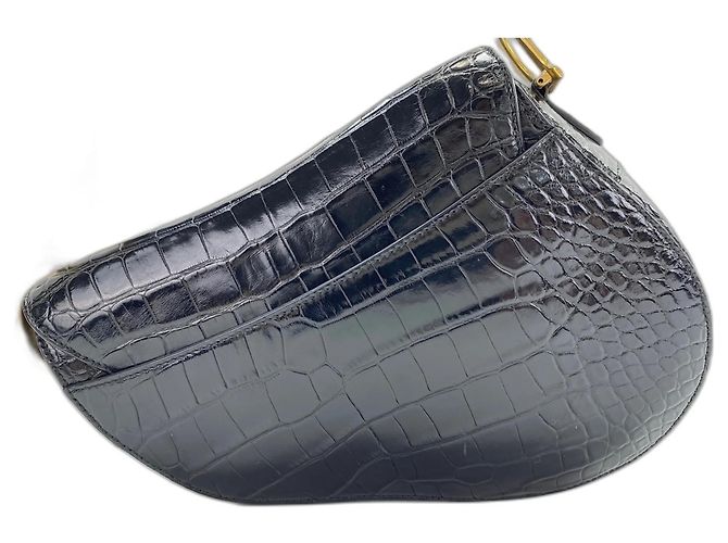 Borsa a Spalla Saddle Christian Dior Nero - vista 3