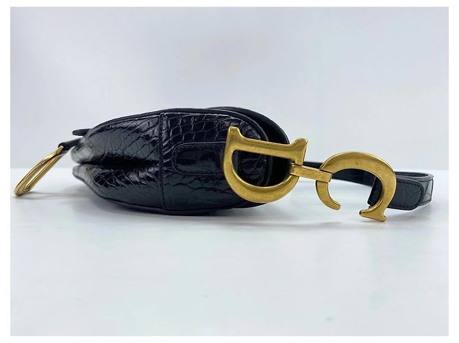 Borsa a Spalla Saddle Christian Dior Nero - vista 5