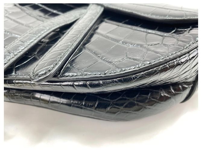 Borsa a Spalla Saddle Christian Dior Nero - vista 9
