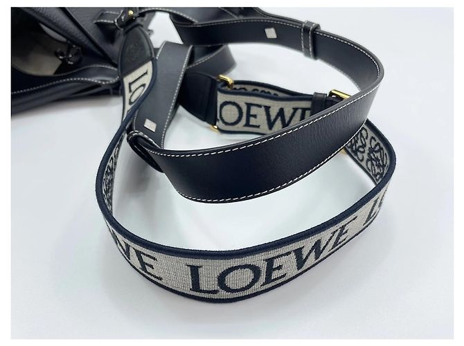 Borsa Hammock Loewe in pelle nera Nero - vista 11