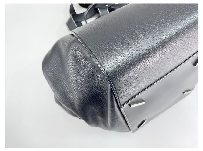 Borsa Hammock Loewe in pelle nera Nero - vista 8