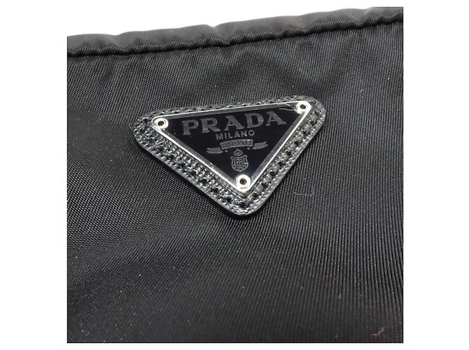 Prada Vera Small Pouch Tasche Schwarz - Ansicht 10