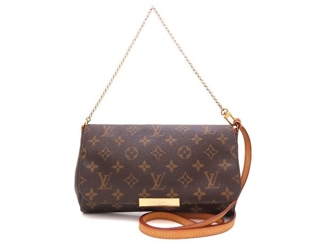 Borsa a Spalla Louis Vuitton Monogram Favorite MM Marrone - vista 2